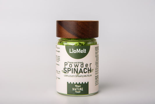 Liofilizuoti špinatų milteliai