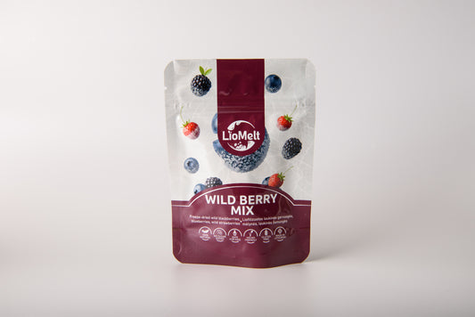 Liofilizuotų miško uogų rinkinys